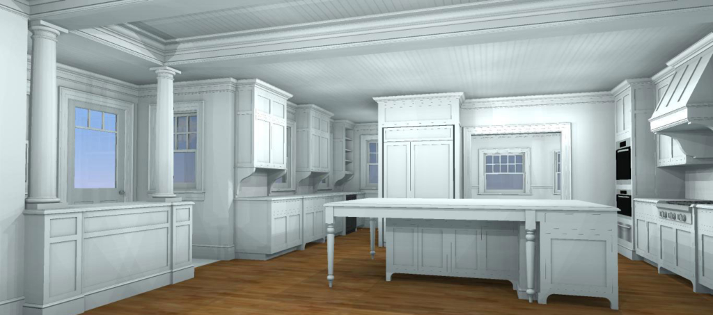 kitchen architectural rendering