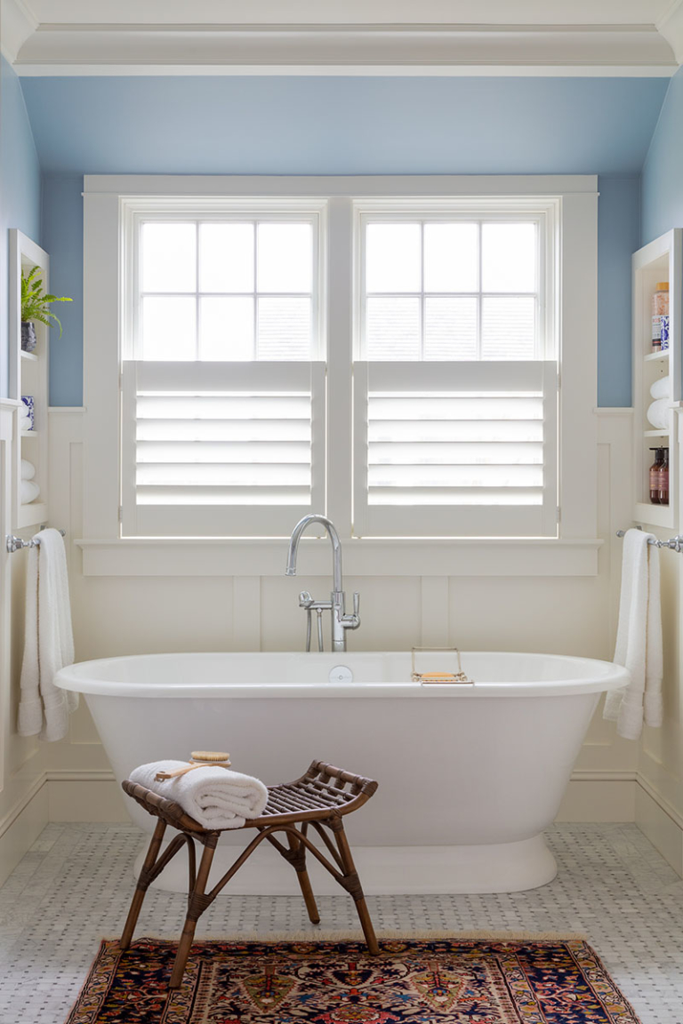 large tub in a primary bathroom