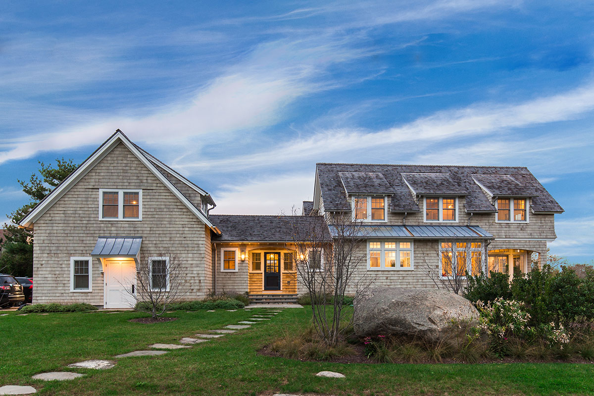 exterior of home on RI coast