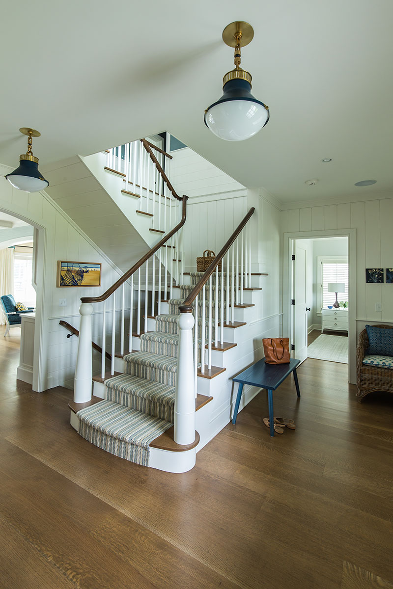 stairway in coastal home