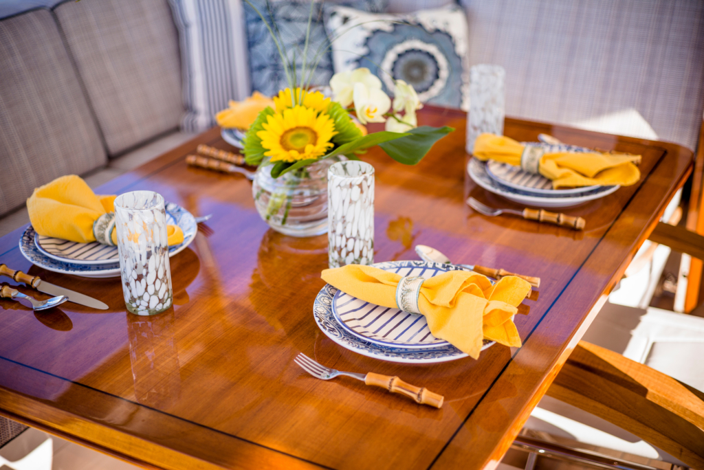 Sailing yacht Nakupenda interior, by Taste Design.