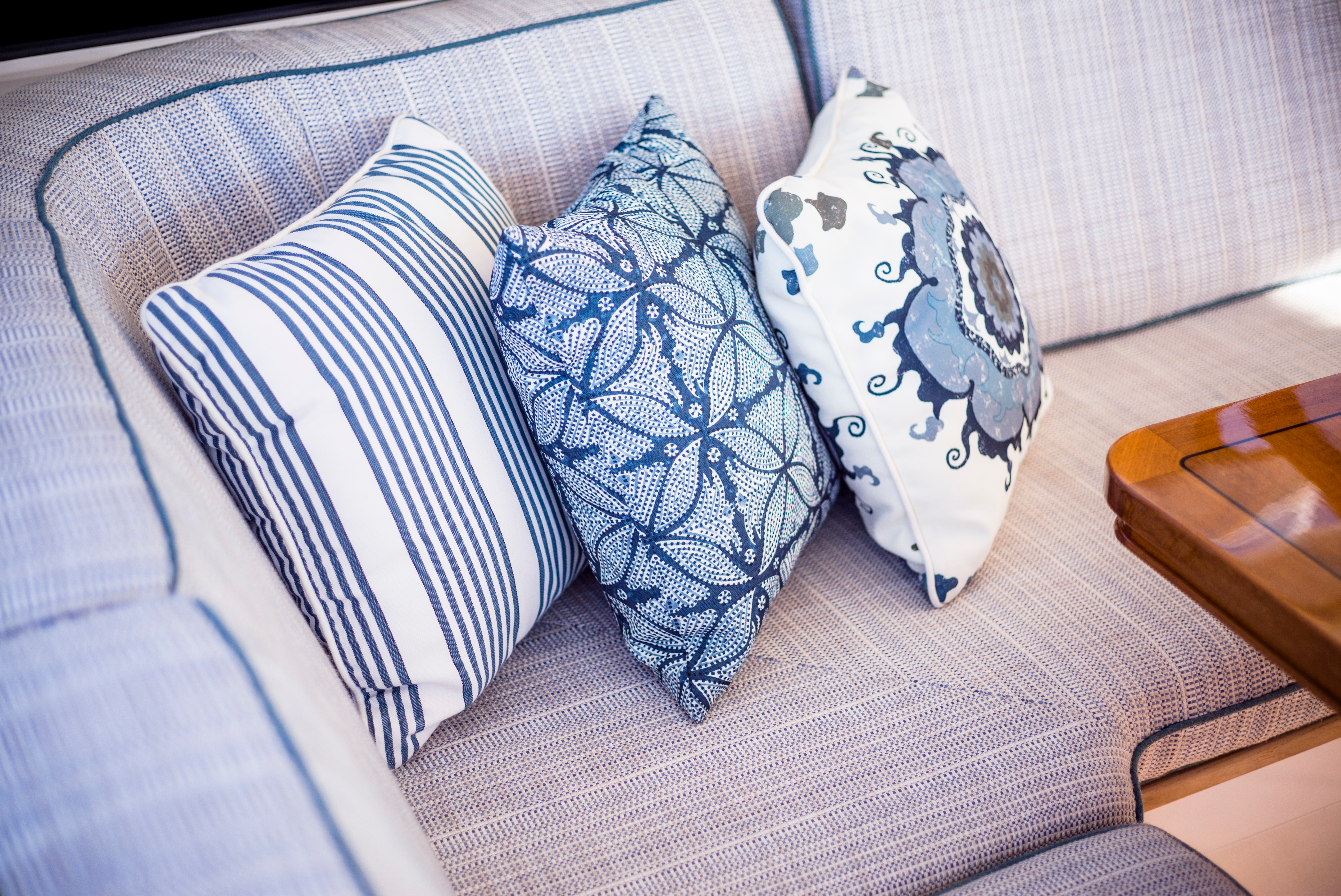 Sailing yacht Nakupenda interior, by Taste Design.