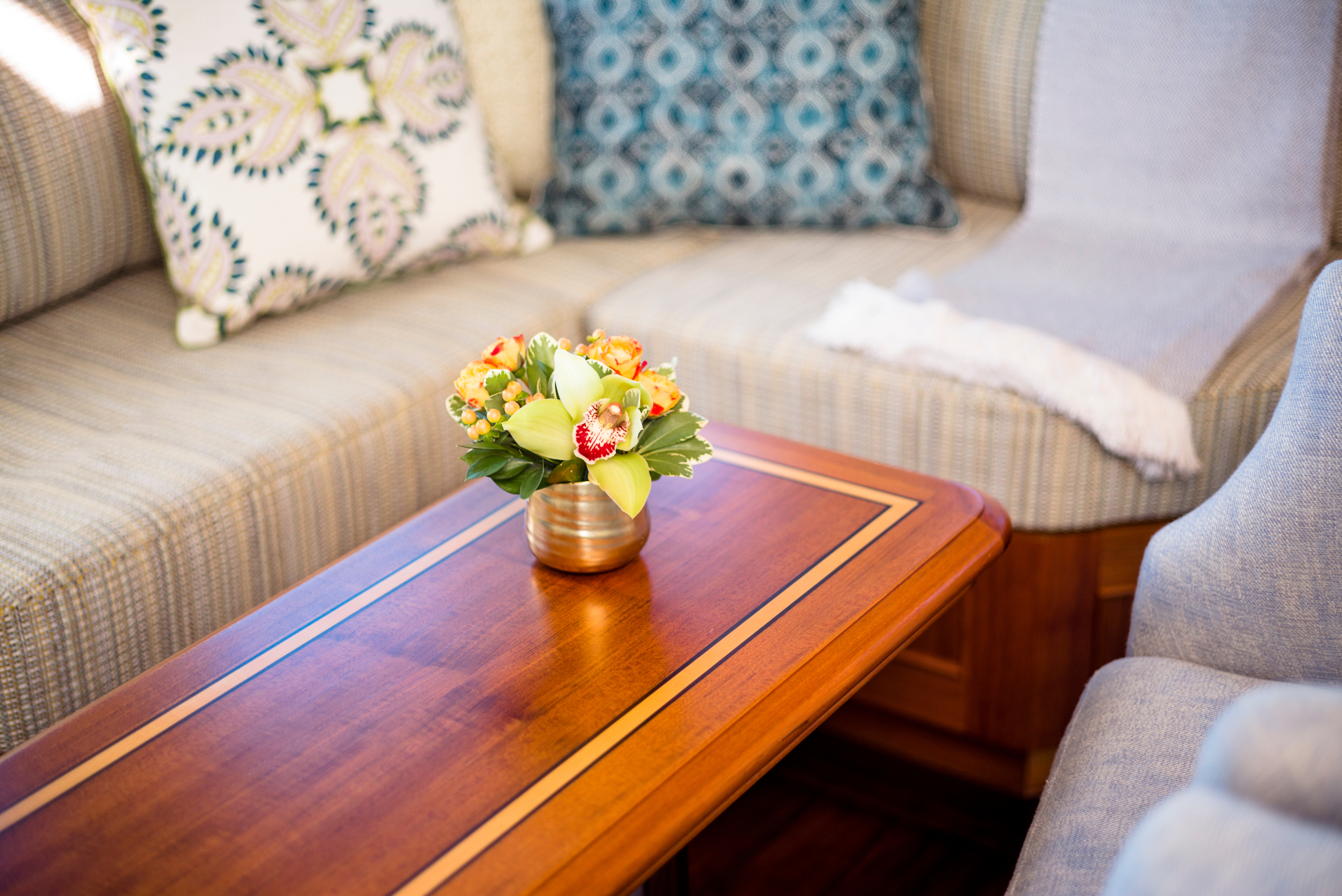Sailing yacht Nakupenda interior, by Taste Design.