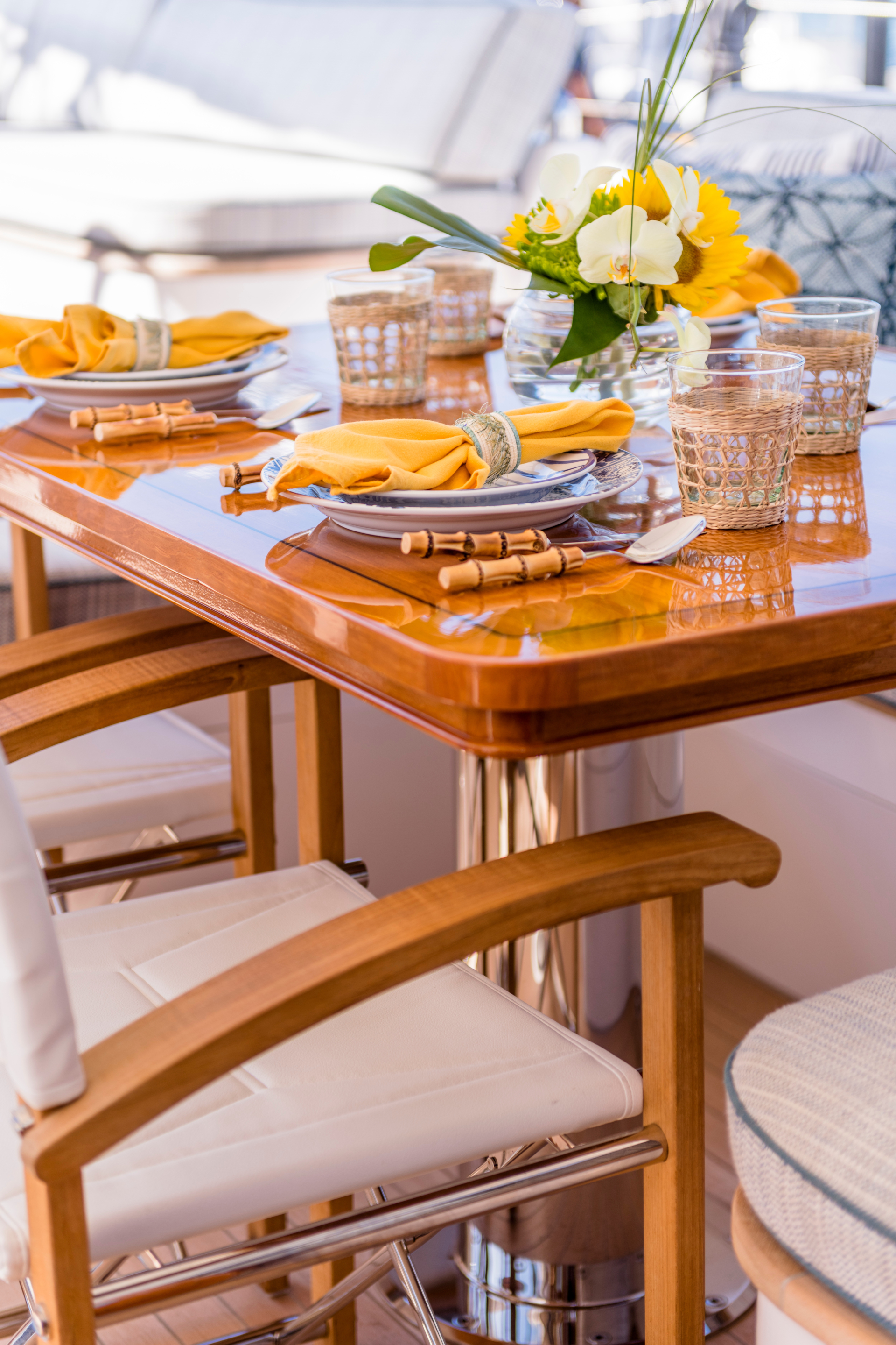 Sailing yacht Nakupenda interior, by Taste Design.