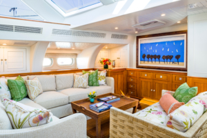 Sailing yacht Nakupenda interior, by Taste Design.