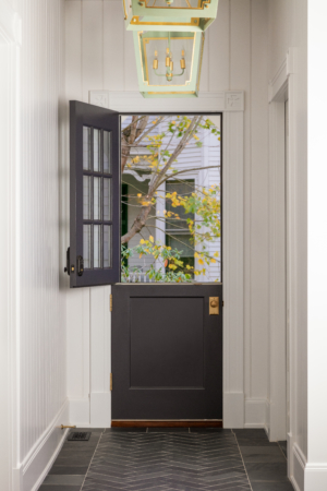 dutch door in historic newport home