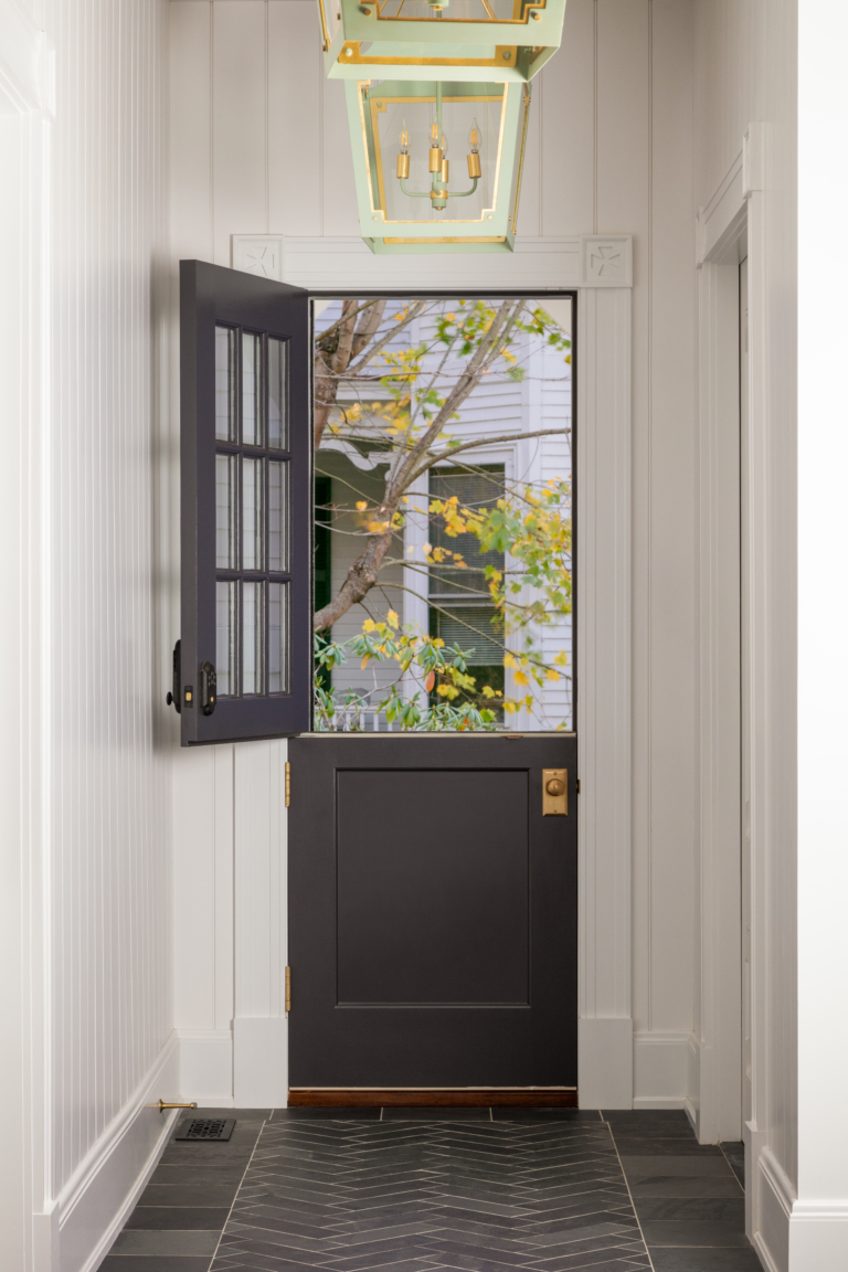 dutch door in historic newport home