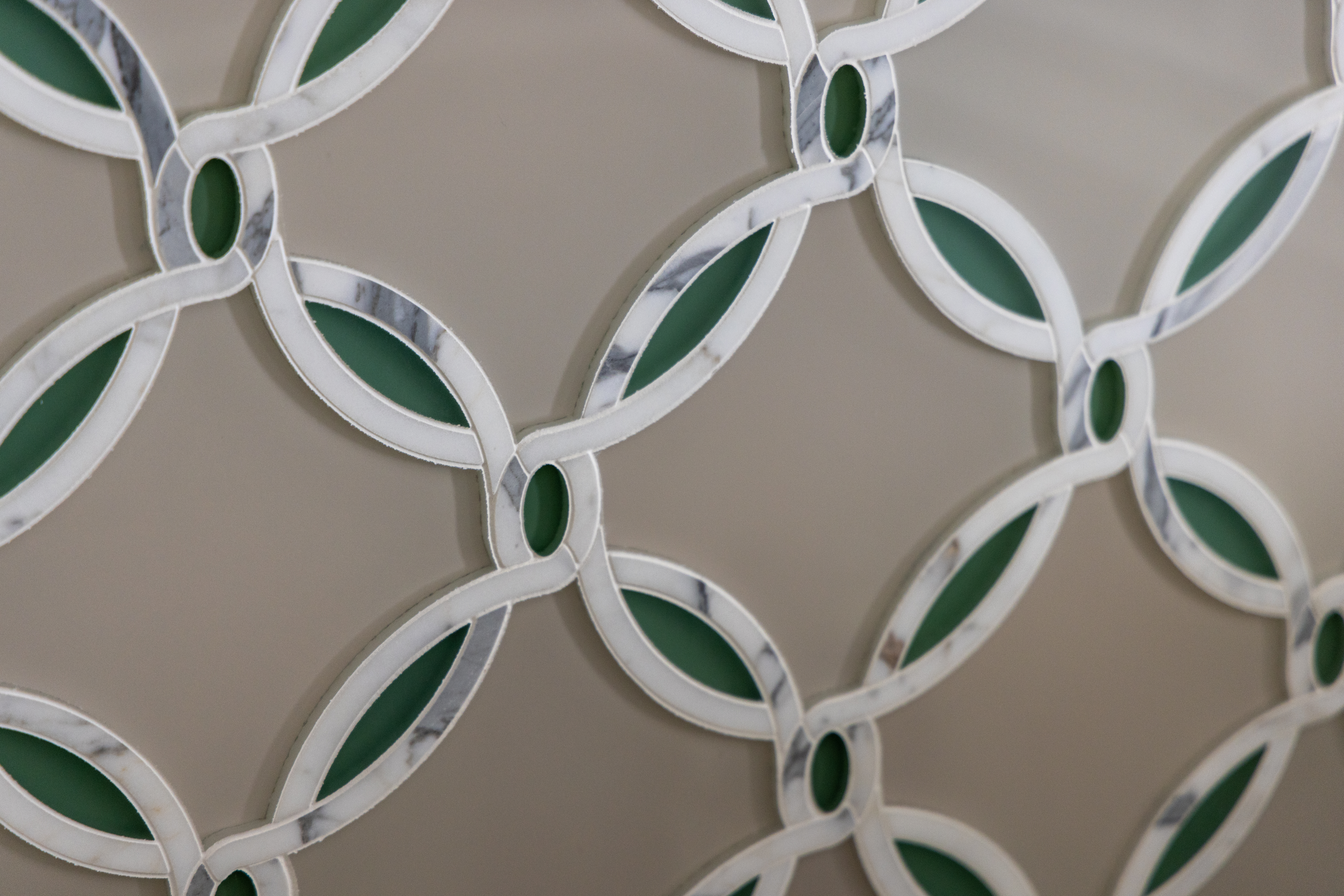 interior design project in Ridgefield CT, close up of bathroom shower tile