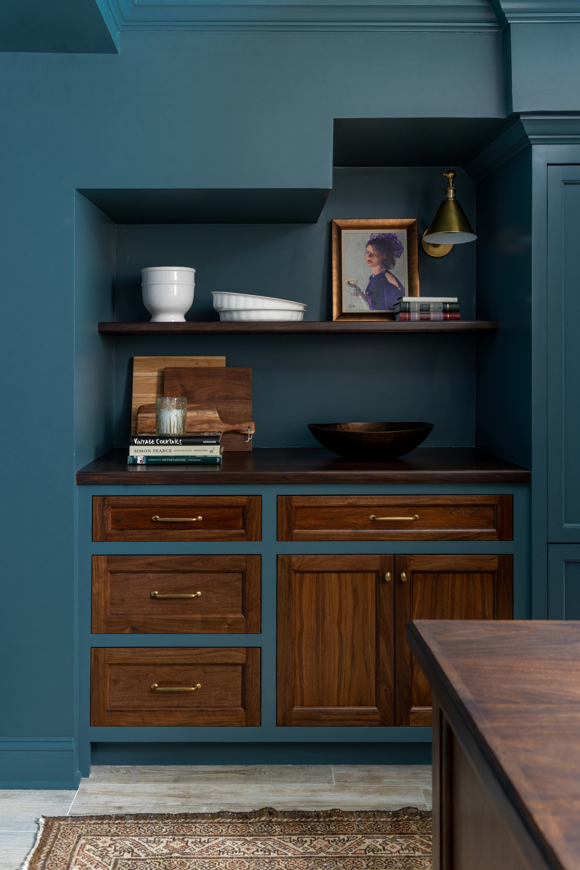 interior design project in Ridgefield CT, butler's pantry cabinetry