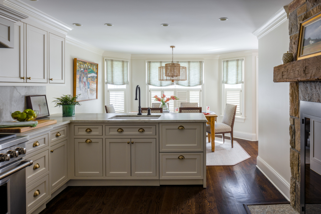 interior design project in Ridgefield CT, kitchen sink and counters