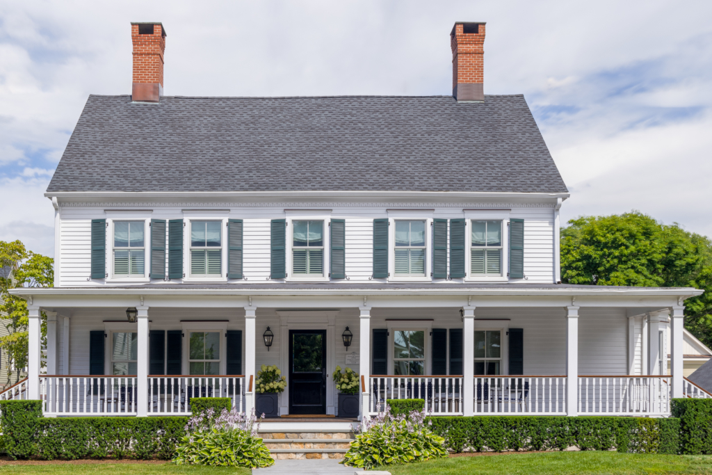interior design project in Ridgefield CT, exterior of classic Connecticut home