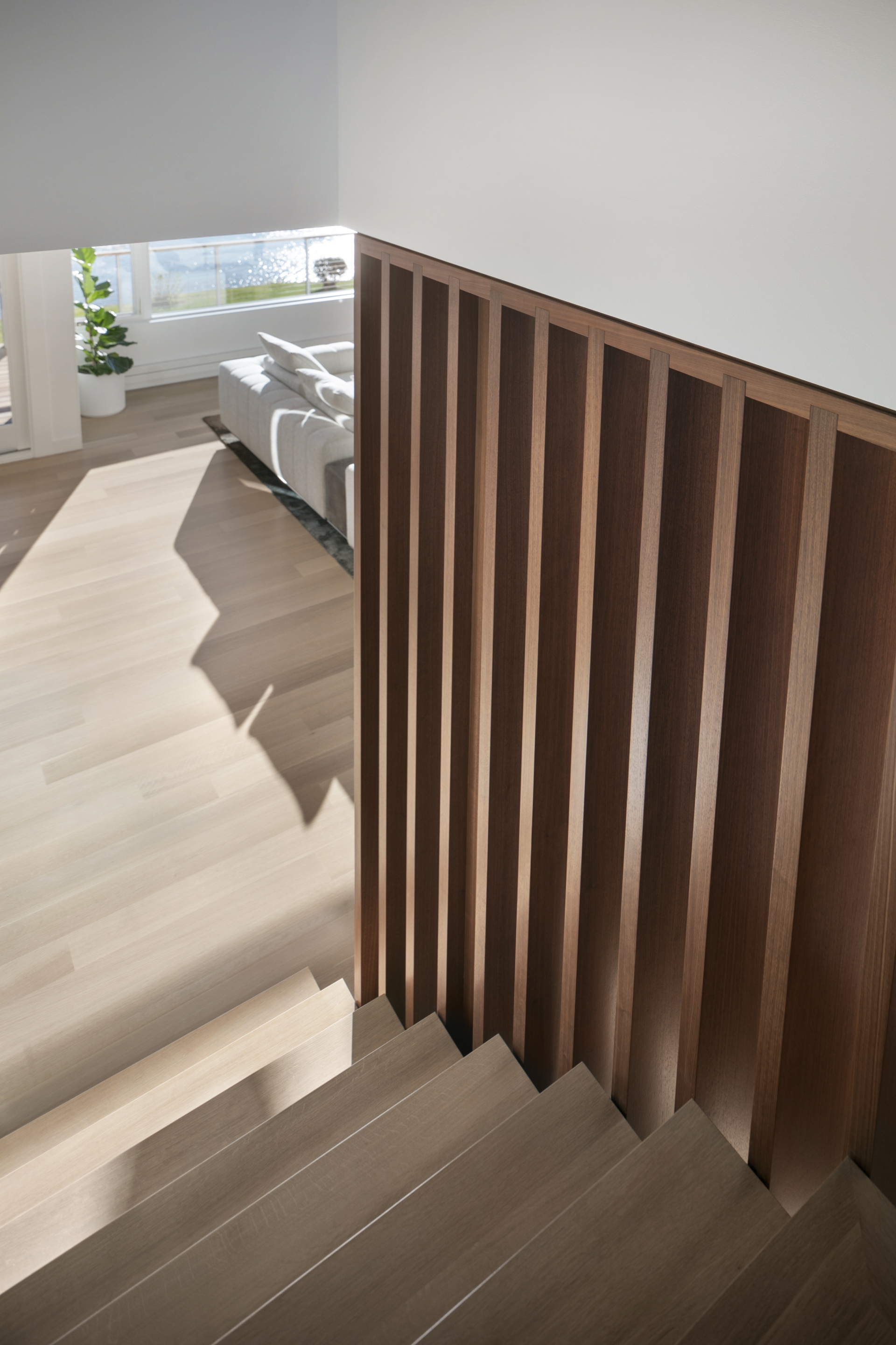 Stairway with modern design elements