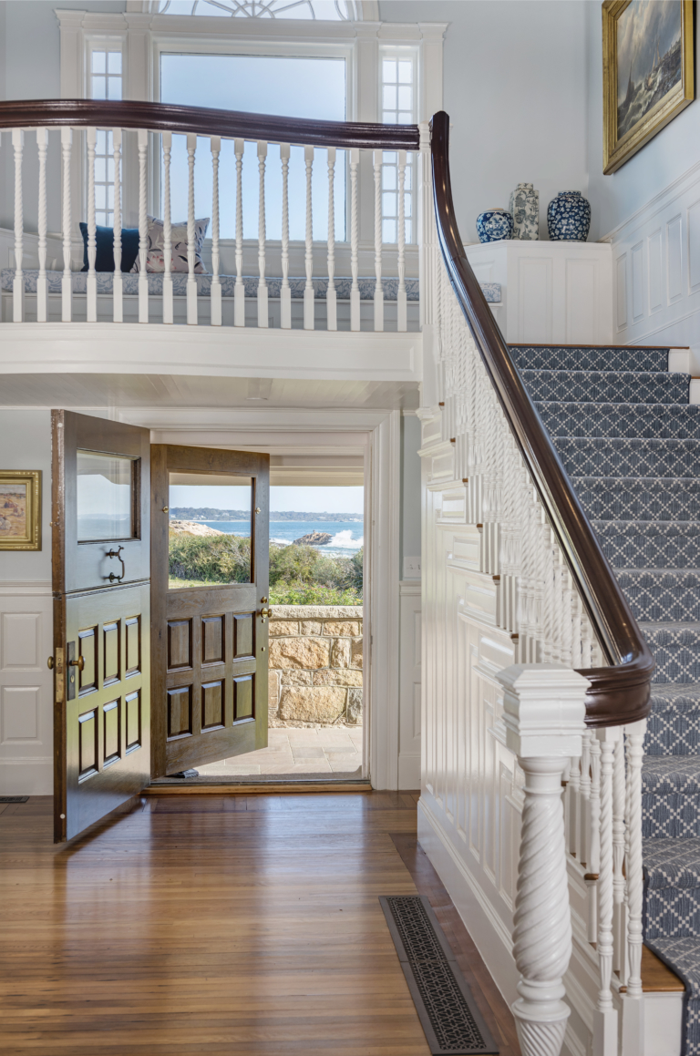 back door entrance and stairway