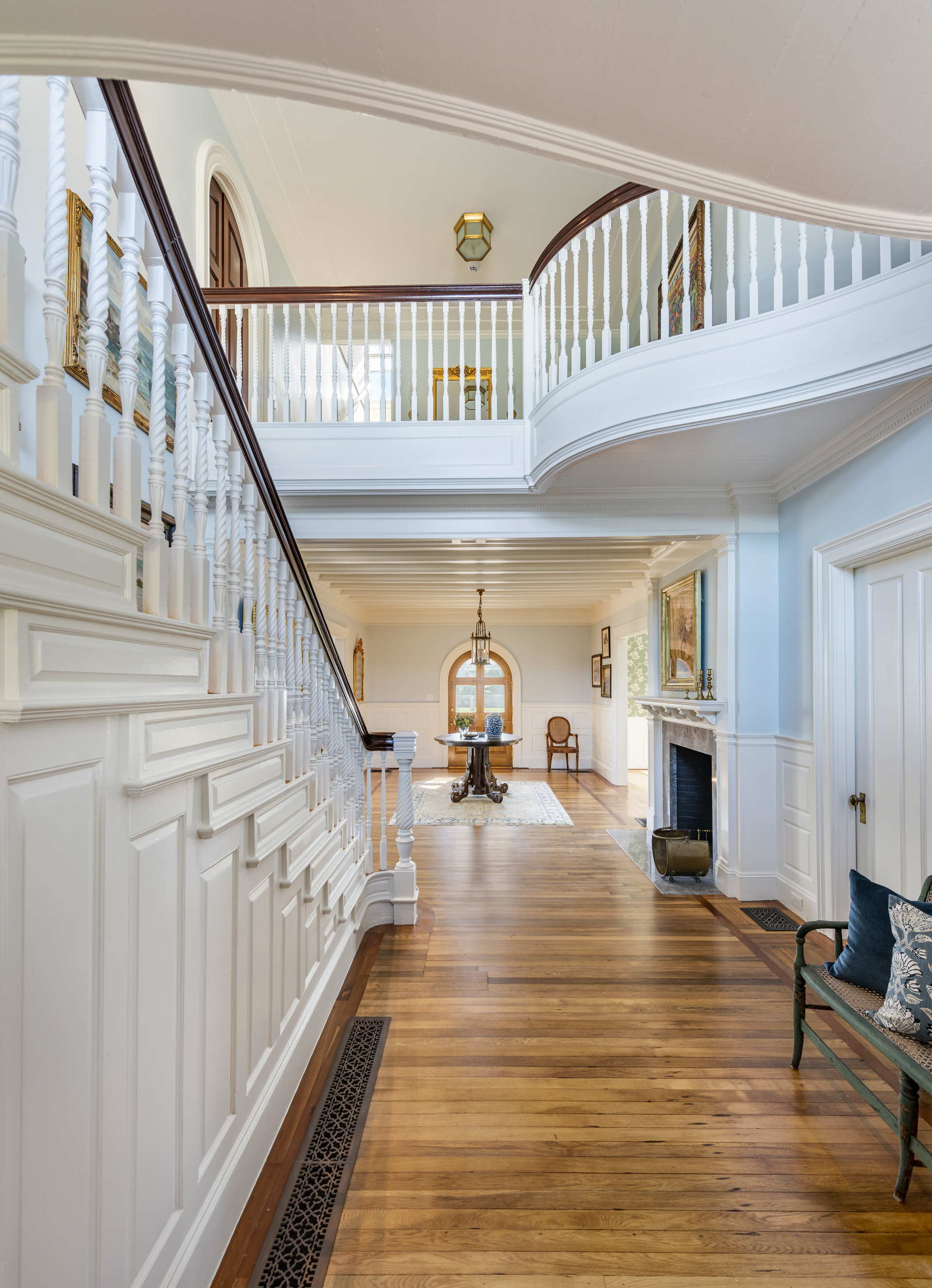 Back entrance to foyer and stairway