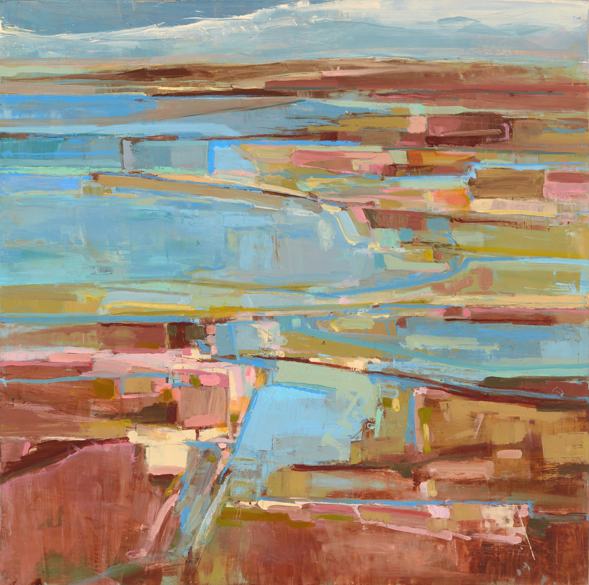 Aqualinea oil on panel by Alyn Carlson