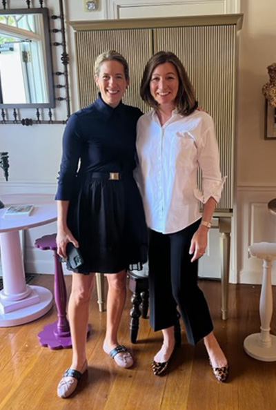 Patti with Stacy Kunstel of Dunes and Duchess in Darien, CT