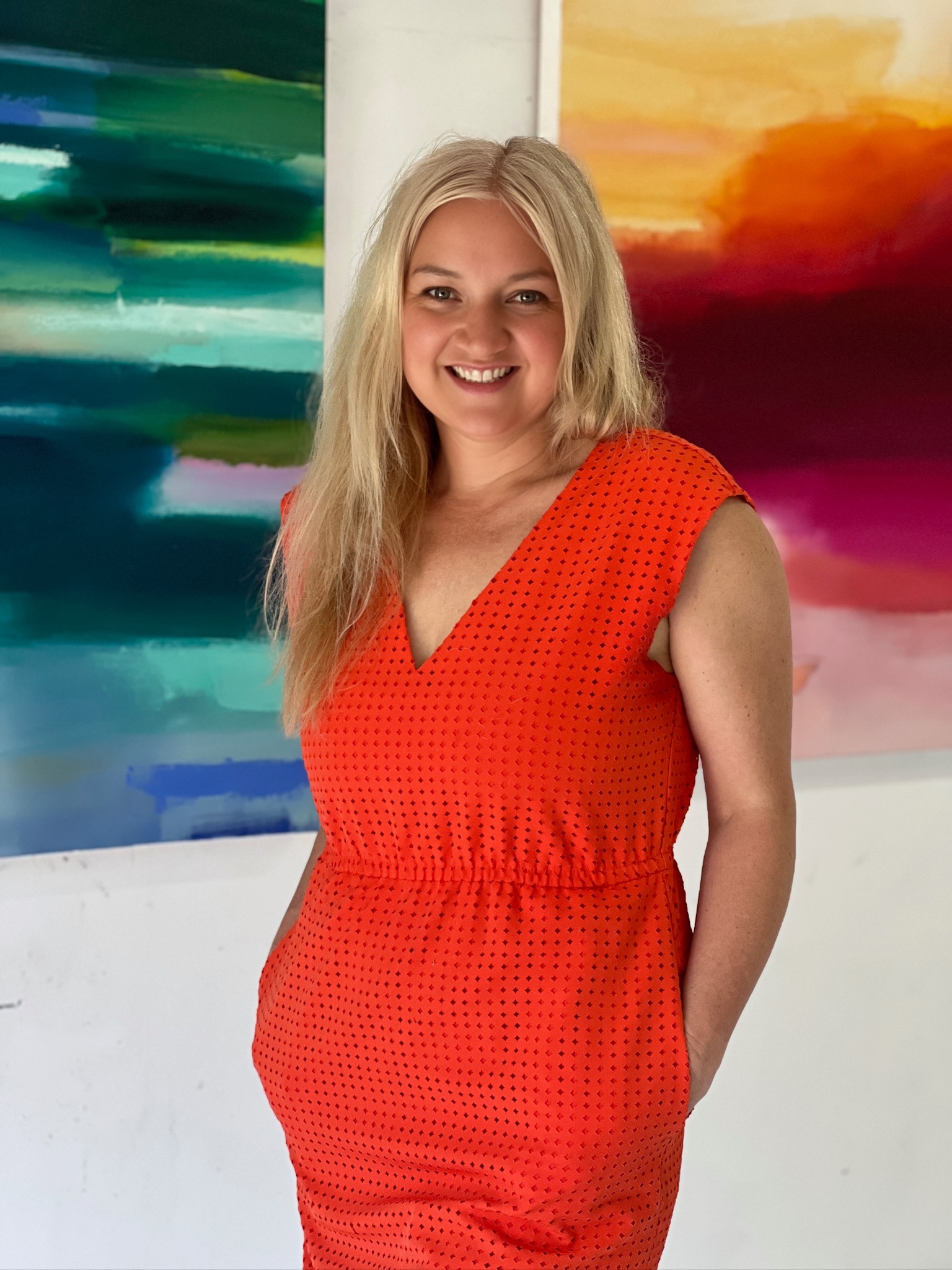 Alison Gibbons Watt in her art studio