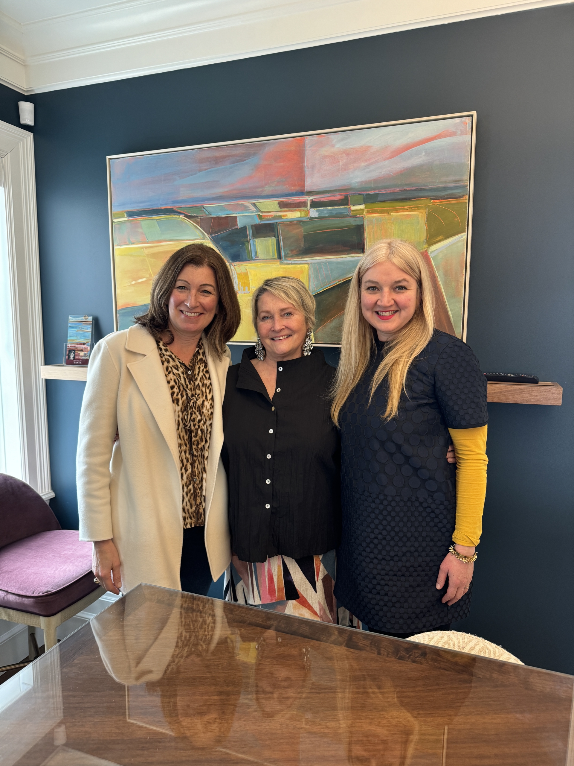 Patti Watson with Alyn Carlson and Alison Gibbons Watt at Taste Design Inc