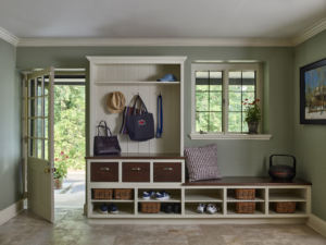 A mudroom built in