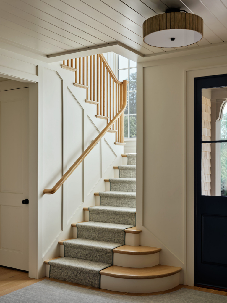 An entryway staircase.