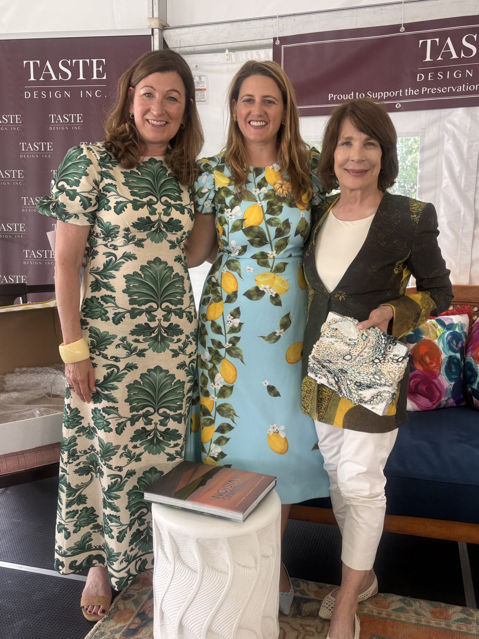 Patti Watson, Hadley Keller Lloyd, and Janice Parker at the Newport Flower Show